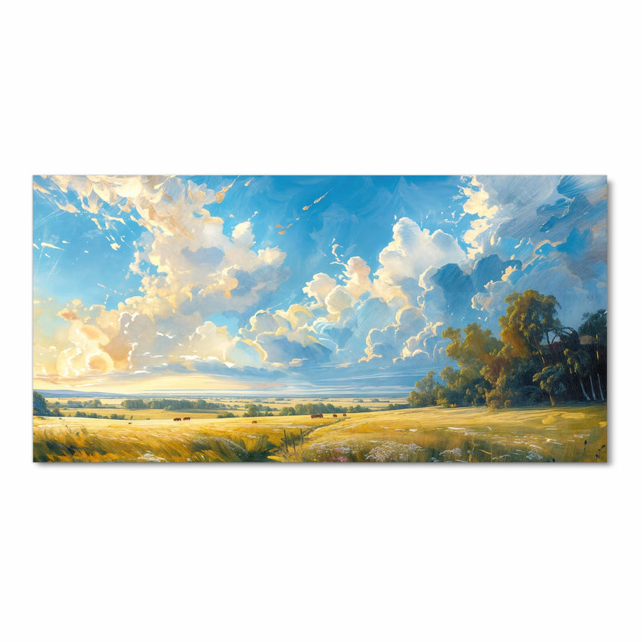 Maße Küchenläufer - Wolkenhimmel über Feld