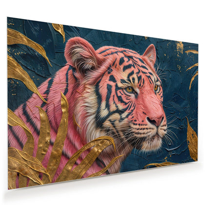 Wandbild mit dem Motiv Pinker Tiger