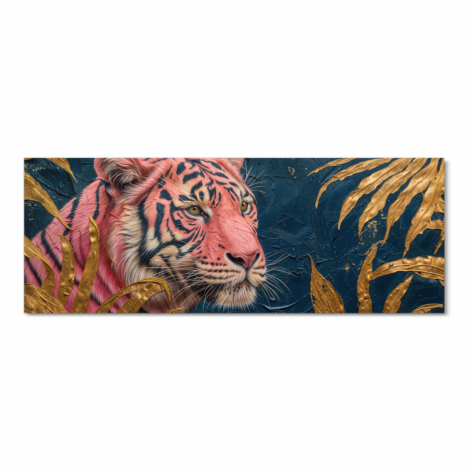 Strapazierfähiger waschbarer Küchenläufer mit Motiv Tiger Porträt in Frontansicht