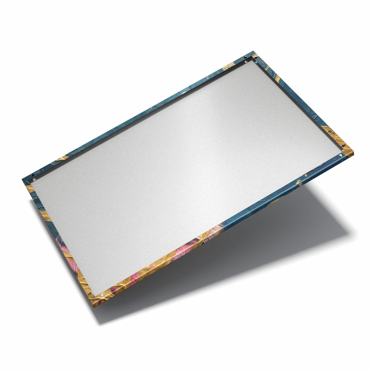 Nur 7 mm – liegt eng an der Wand – Metall Magnettafel - Pinker Tiger