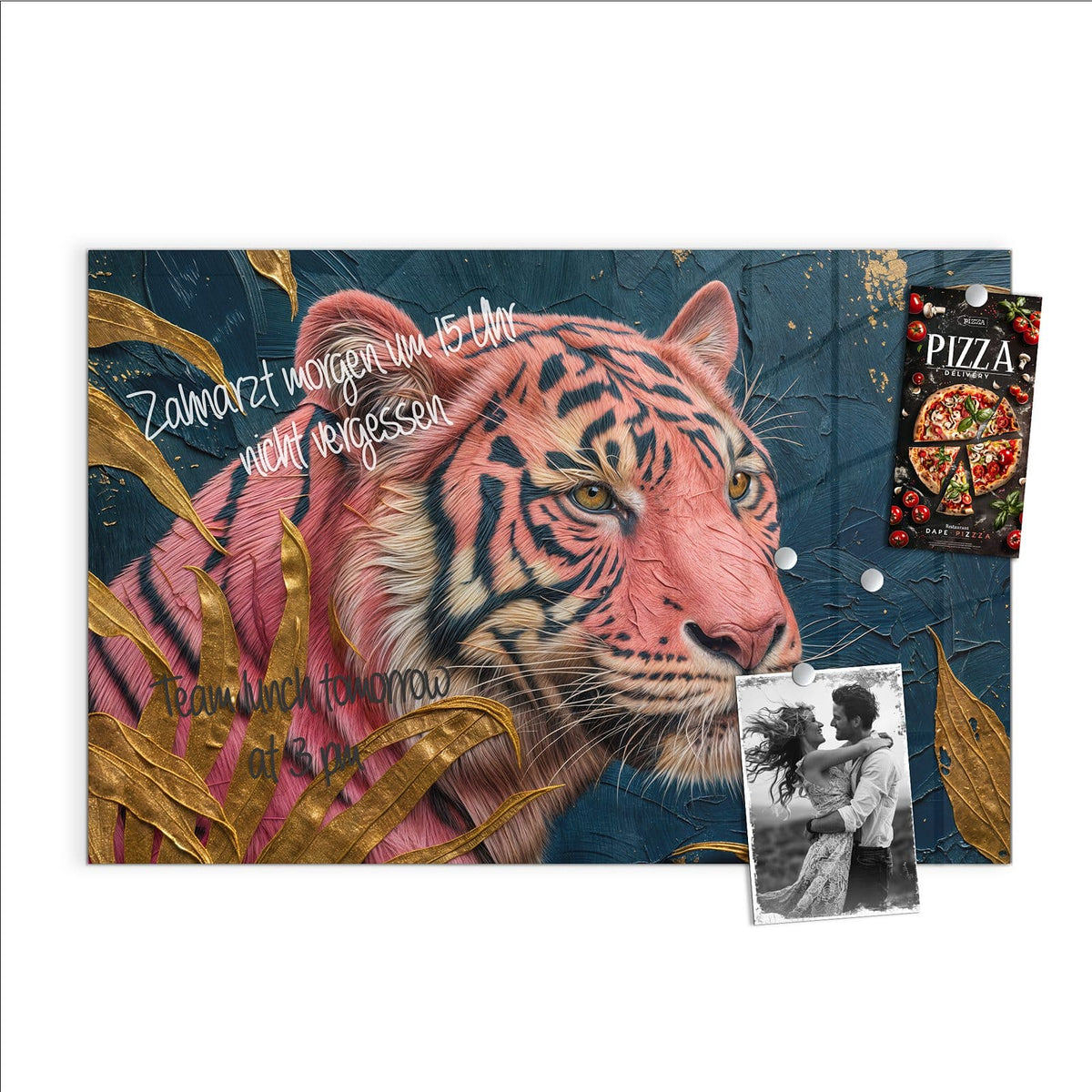 Beschreiben, abwischen, anheften – Magnettafel - Pinker Tiger