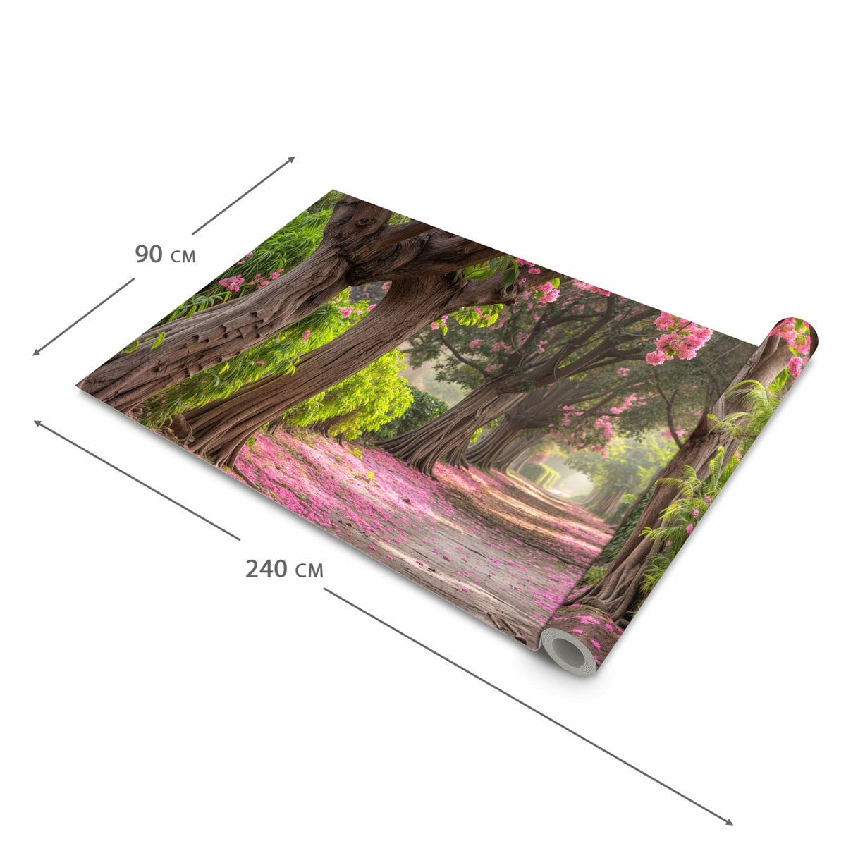 Farbbeständiger Läufer für die Küche mit Motiv Blütenallee in der Grösse 80x280 cm