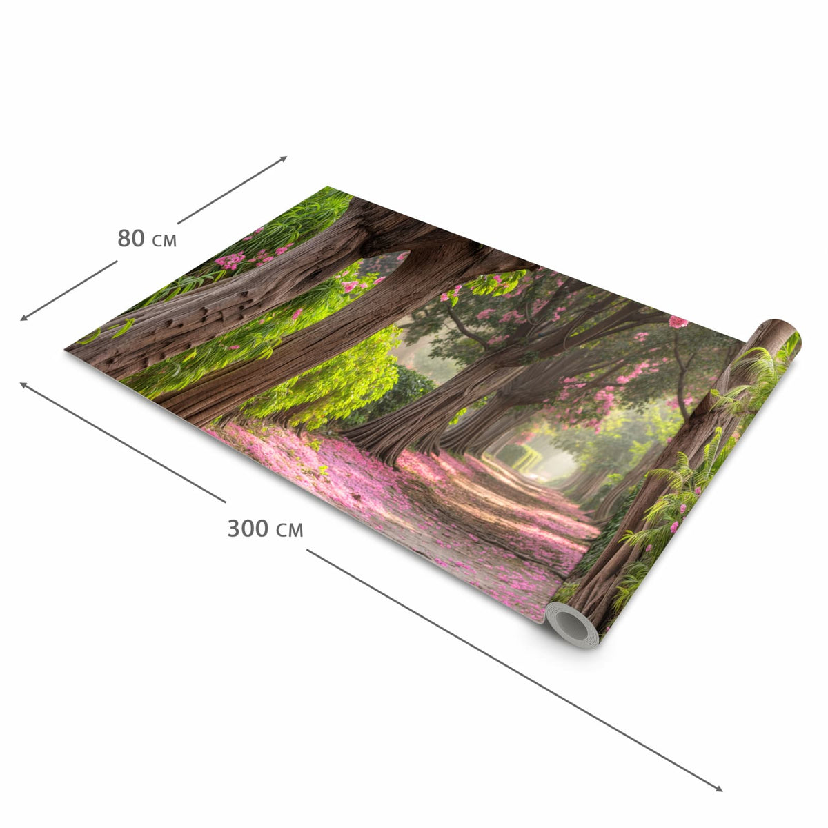 Küchenläufer mit Motiv Blütenallee in der Grösse 80x280 cm für Ordnung & Übersicht