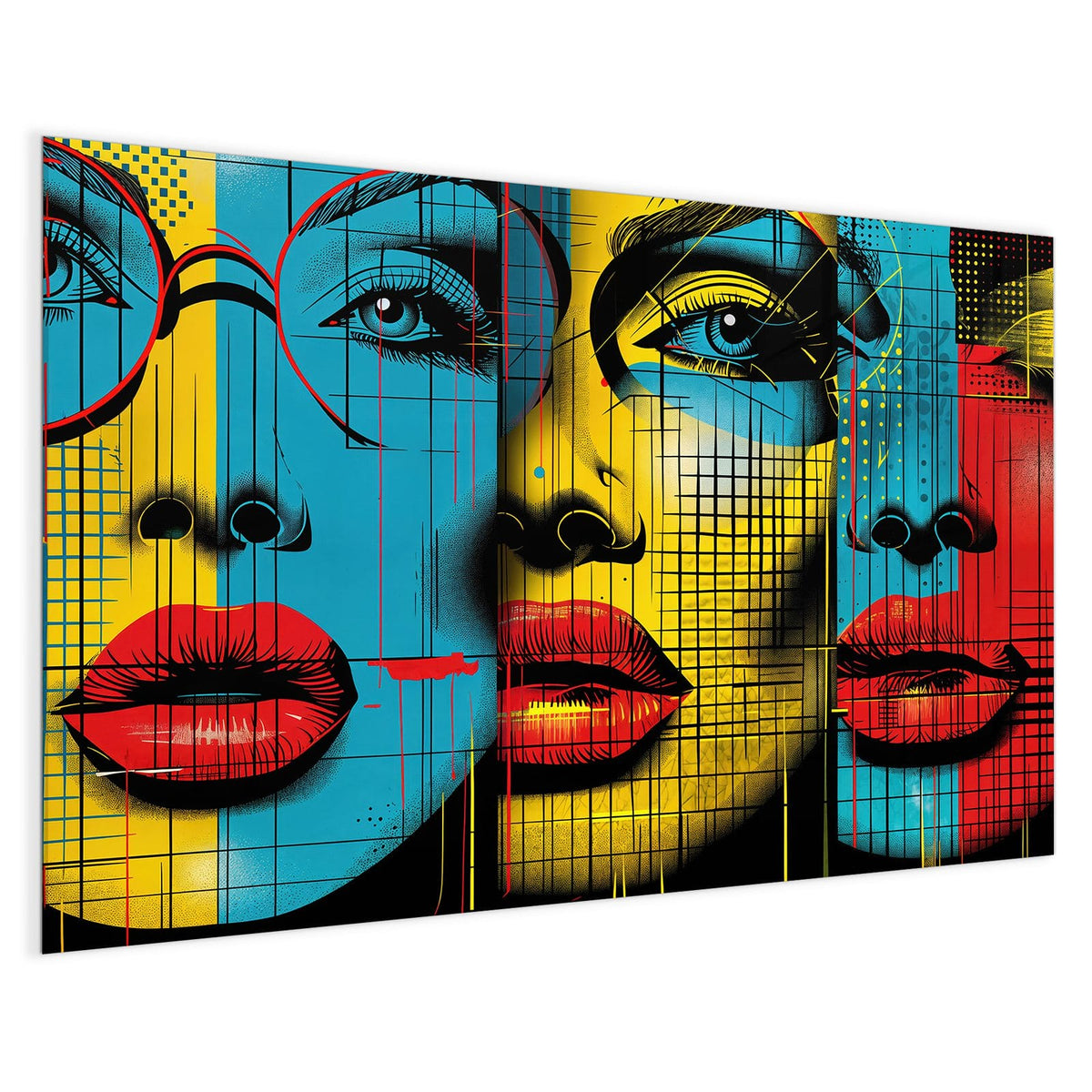 4 mm Glas statt lackiertem Blech – Magnettafel - Zwei Gesichter