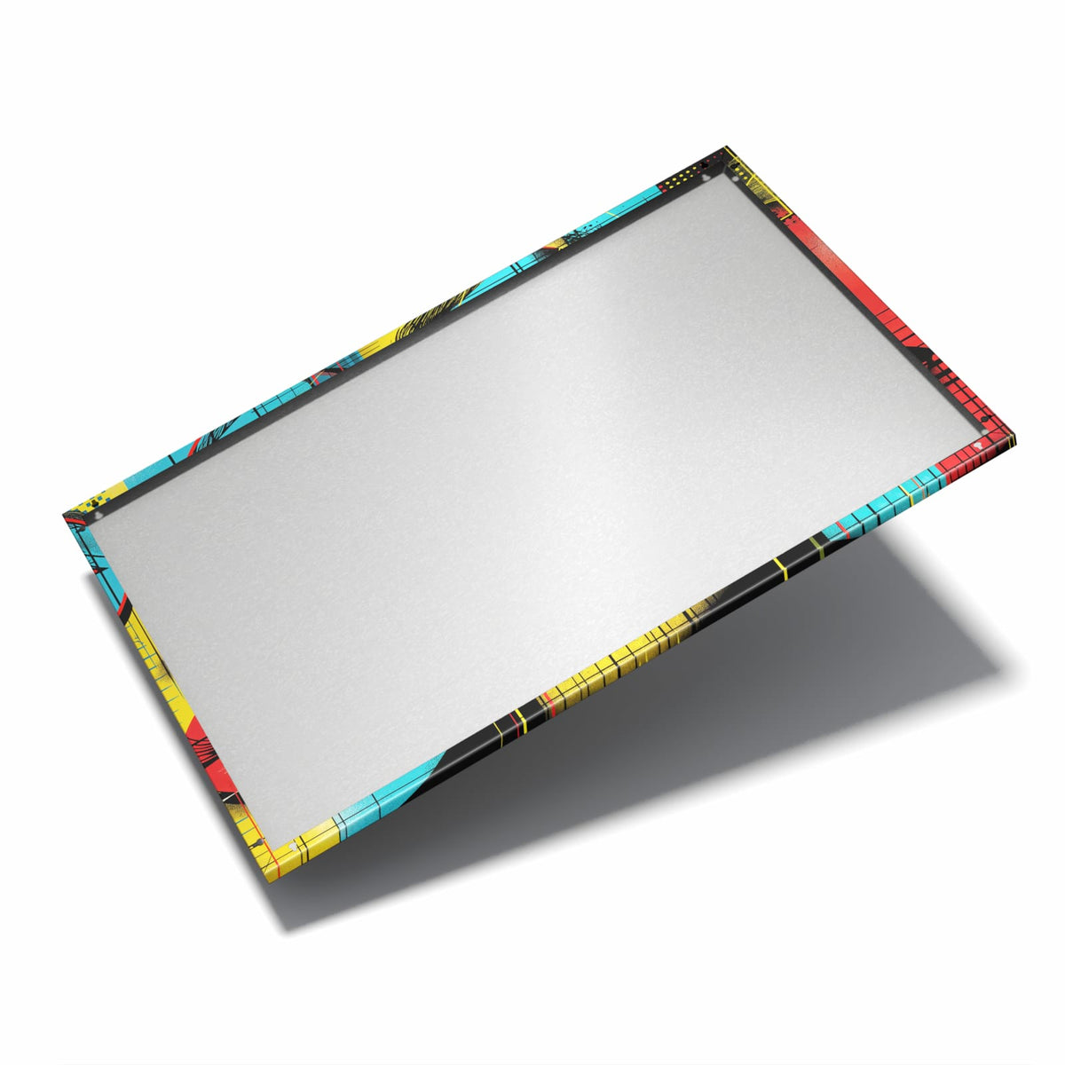Nur 7 mm – liegt eng an der Wand – Metall Magnettafel - Zwei Gesichter