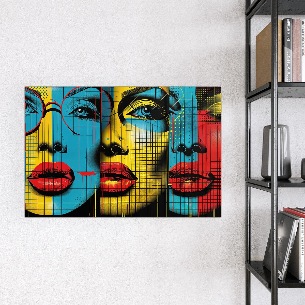 9 Größen – von 30 × 30 bis 120 × 90 cm – Magnettafel - Zwei Gesichter