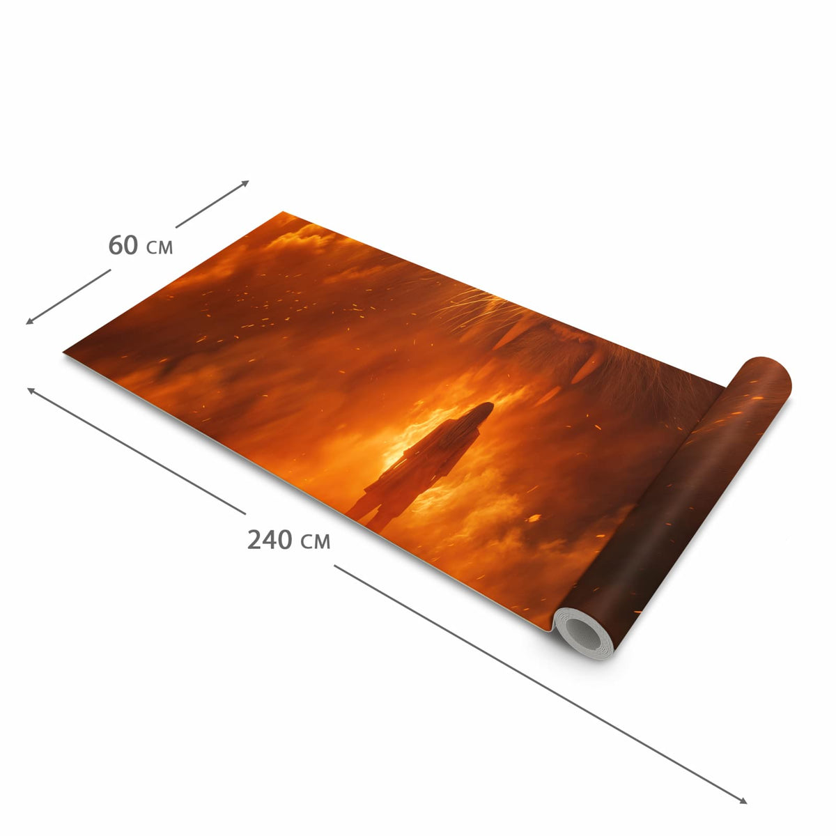 Schmutzabweisender Küchenläufer mit Motiv Abenteuerlich Löwe in der Grösse 80x200 cm
