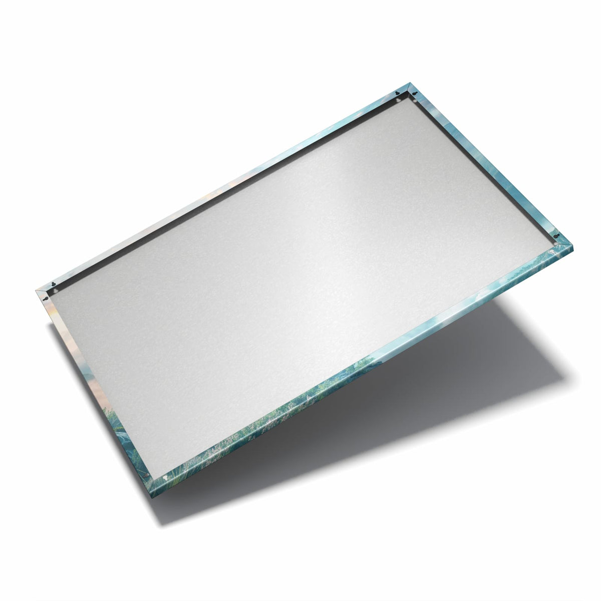 Nur 7 mm – liegt eng an der Wand – Metall Magnettafel - Wolkenmeer am Morgen