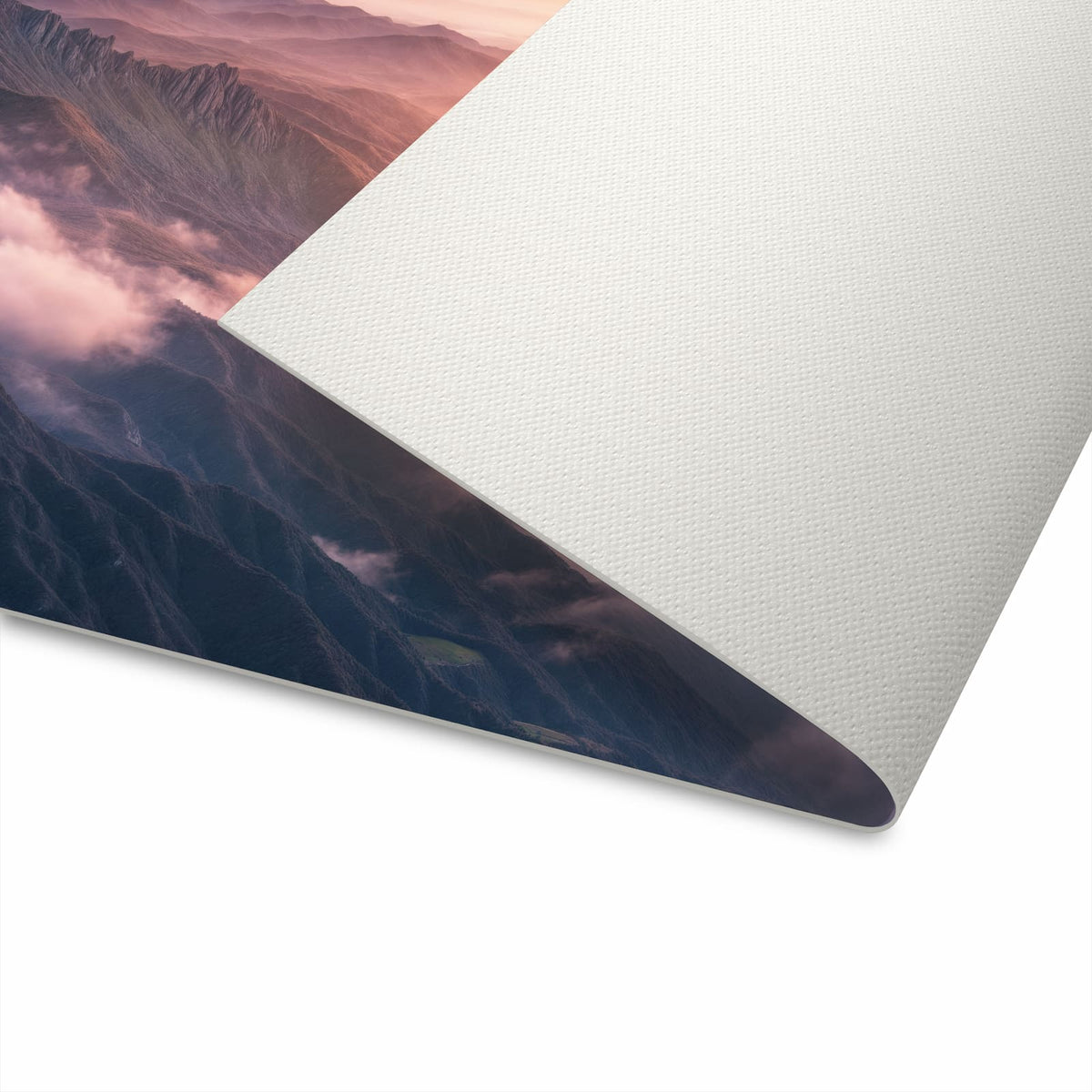 Rutschfester Küchenläufer mit Motiv Sonnenaufgang Berge für sicheren Stand in der Küche