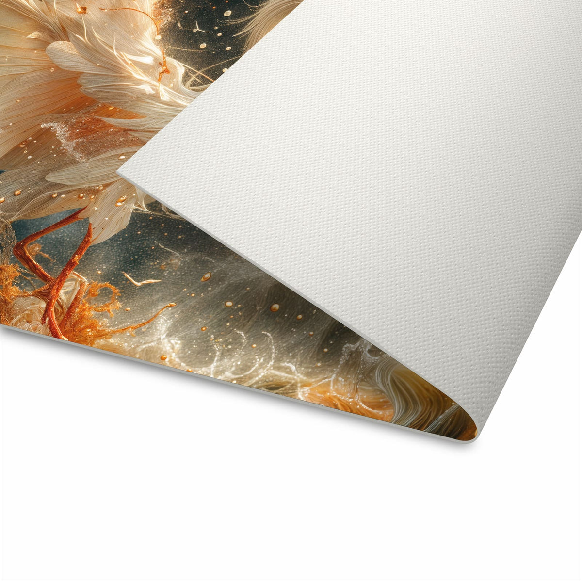 Flacher Küchenteppich mit Motiv Eleganter Vogel in der Unterseite