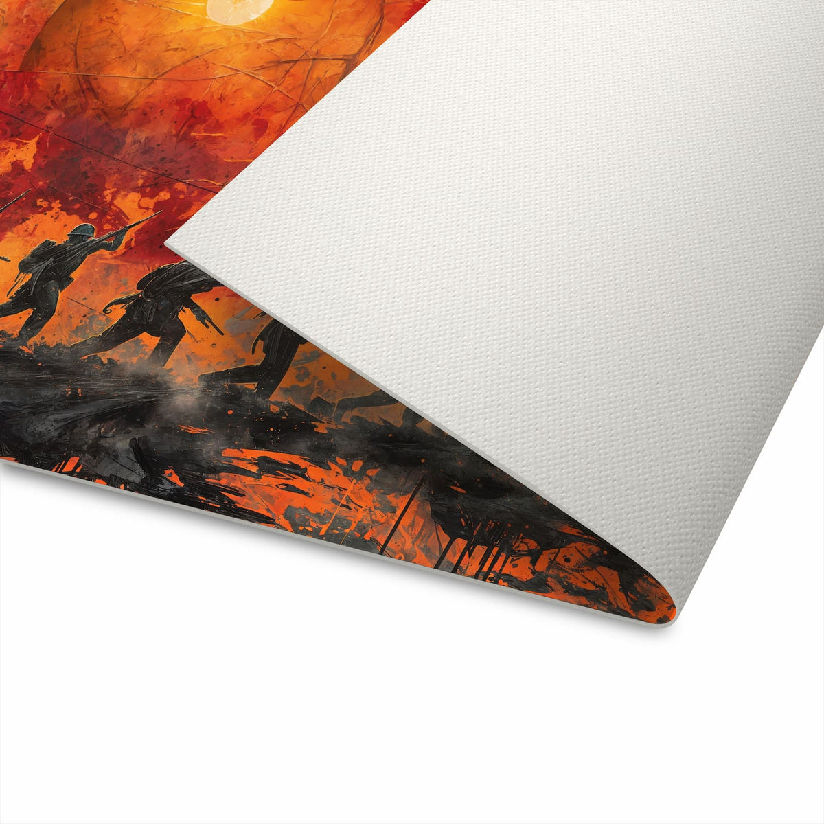 Schmutzabweisender Teppich für Küche mit Motiv Marsch im Sonnenuntergang in der Unterseite