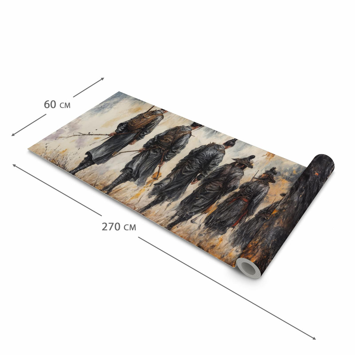 Bodenschonender großer Küchenteppich mit Motiv Spezialkräfte Herst in der Größe 90x240 cm