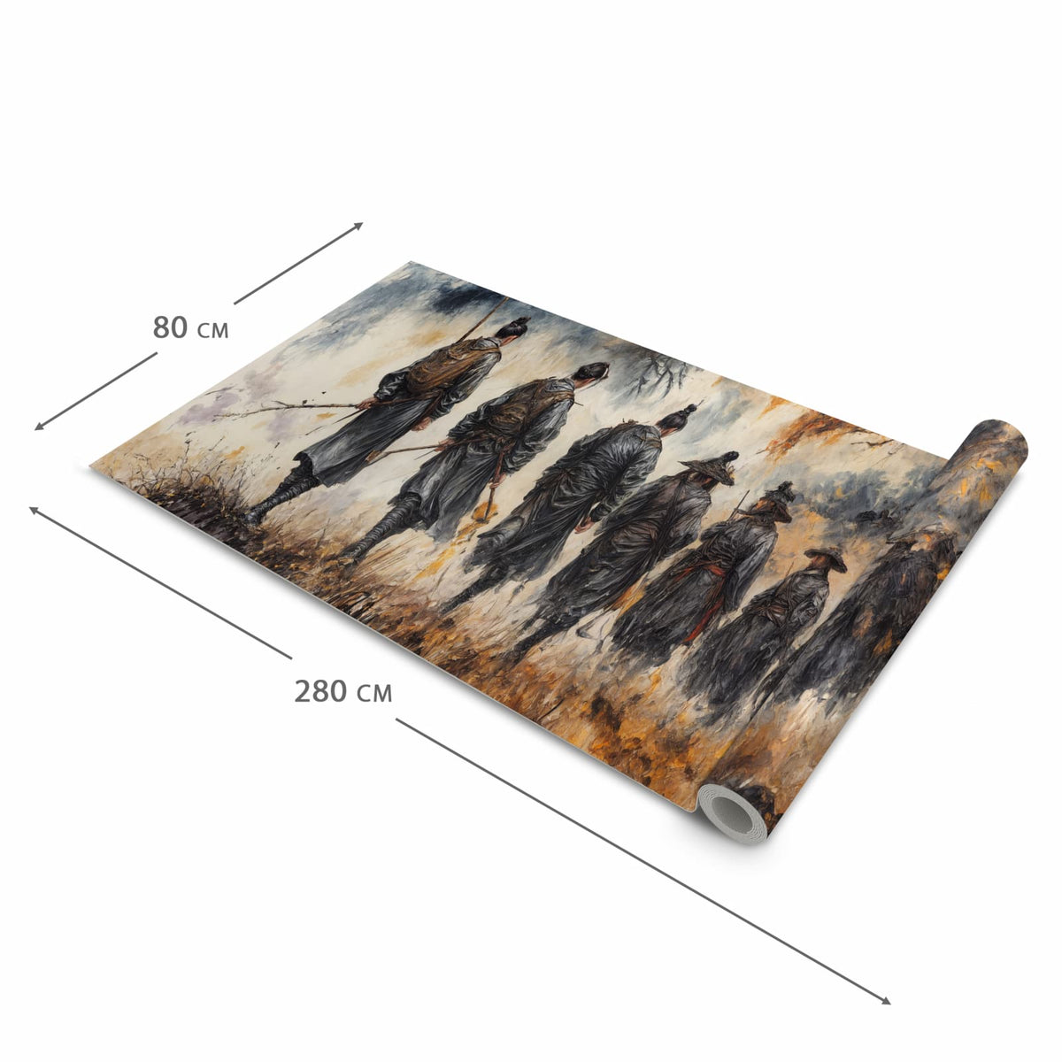 Geräuschdämpfender waschbarer Küchenläufer mit Motiv Spezialkräfte Herst in der Größe 90x240 cm