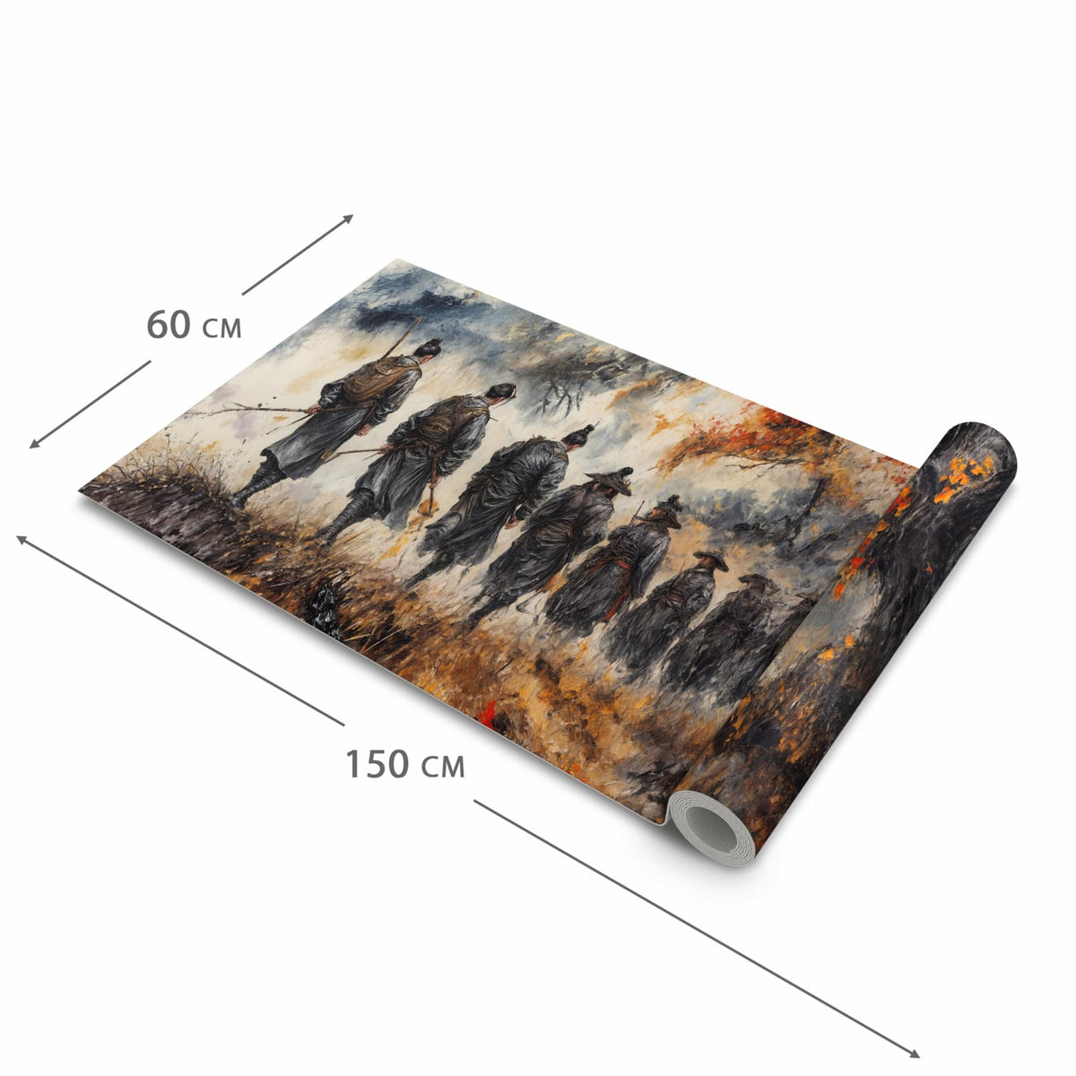 Feuchtigkeitsresistenter Küchenteppich mit Motiv Spezialkräfte Herst in der Größe 90x240 cm
