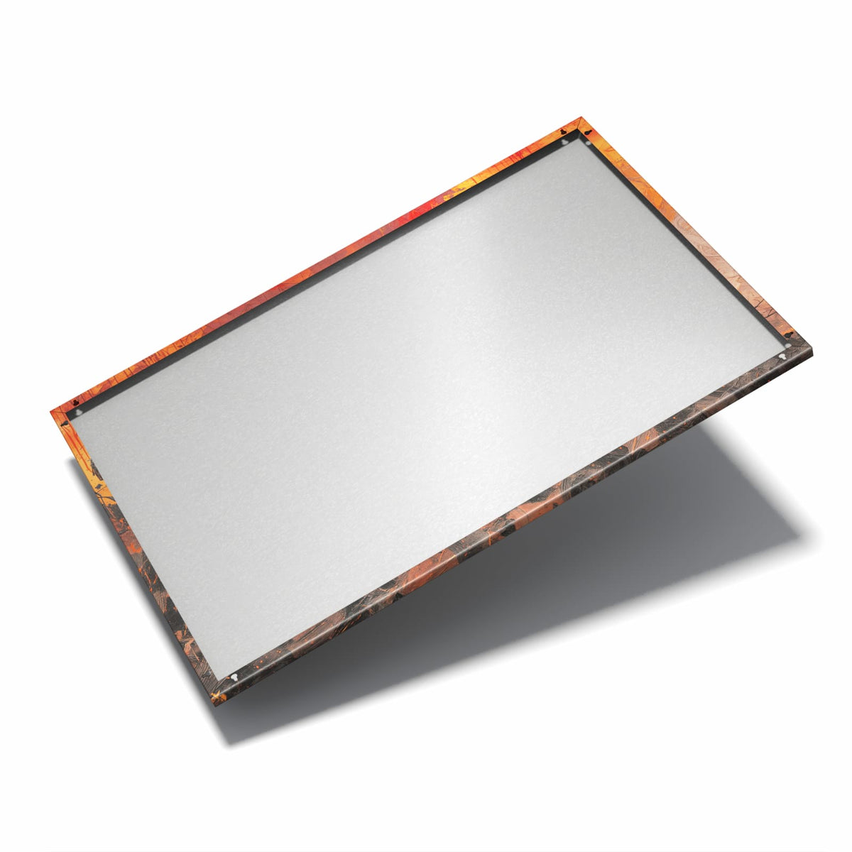 Nur 7 mm – liegt eng an der Wand – Metall Magnettafel - Soldaten im Abendrot