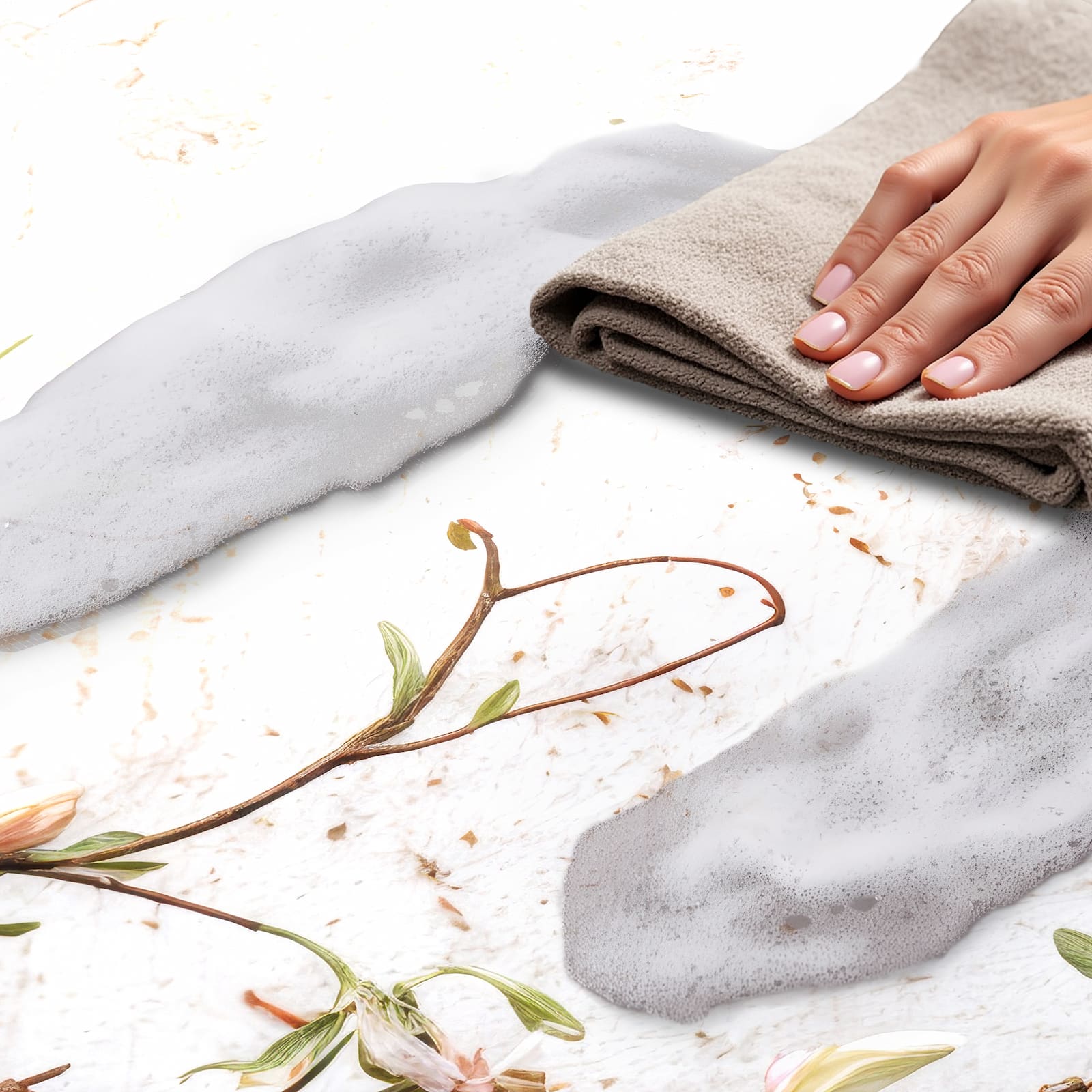 Küchenläufer - Warme Blumenarrangement