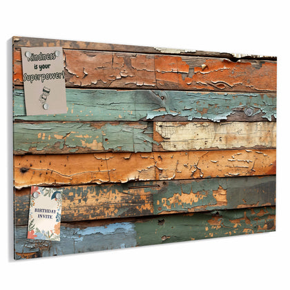 Metall Magnettafel mit dem Motiv Antike Holzplanken
