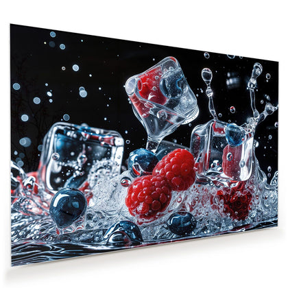 Wandbild mit dem Motiv Eisgekühlte Beeren
