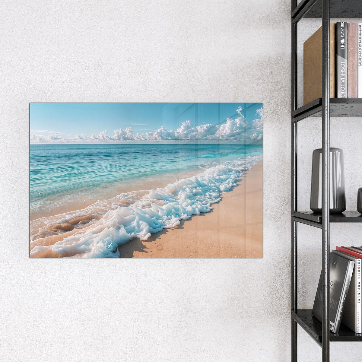 9 Größen – von 30 × 30 bis 120 × 90 cm – Magnettafel - Wolken über Türkismeer