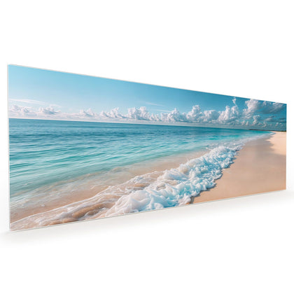 Küchenrückwand mit dem Motiv Wolken über Türkismeer