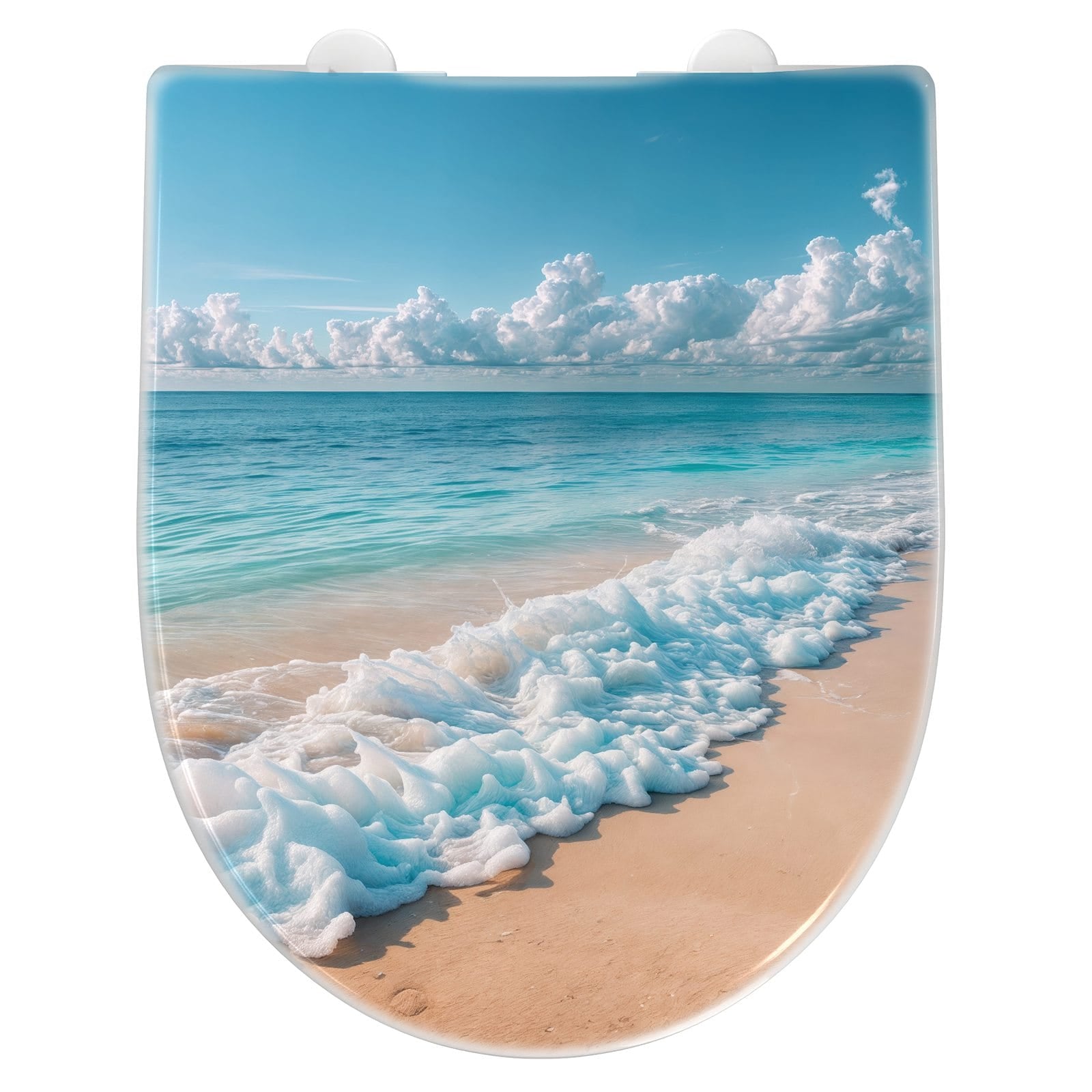 WC-Sitz mit Absenkautomatik Strand Surf Wellen