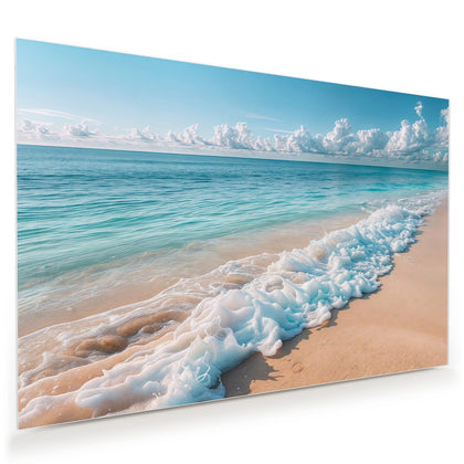 Wandbild mit dem Motiv Wolken über Türkismeer