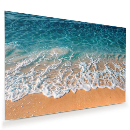 Wandbild mit dem Motiv Türkisblaue Schaumkronen