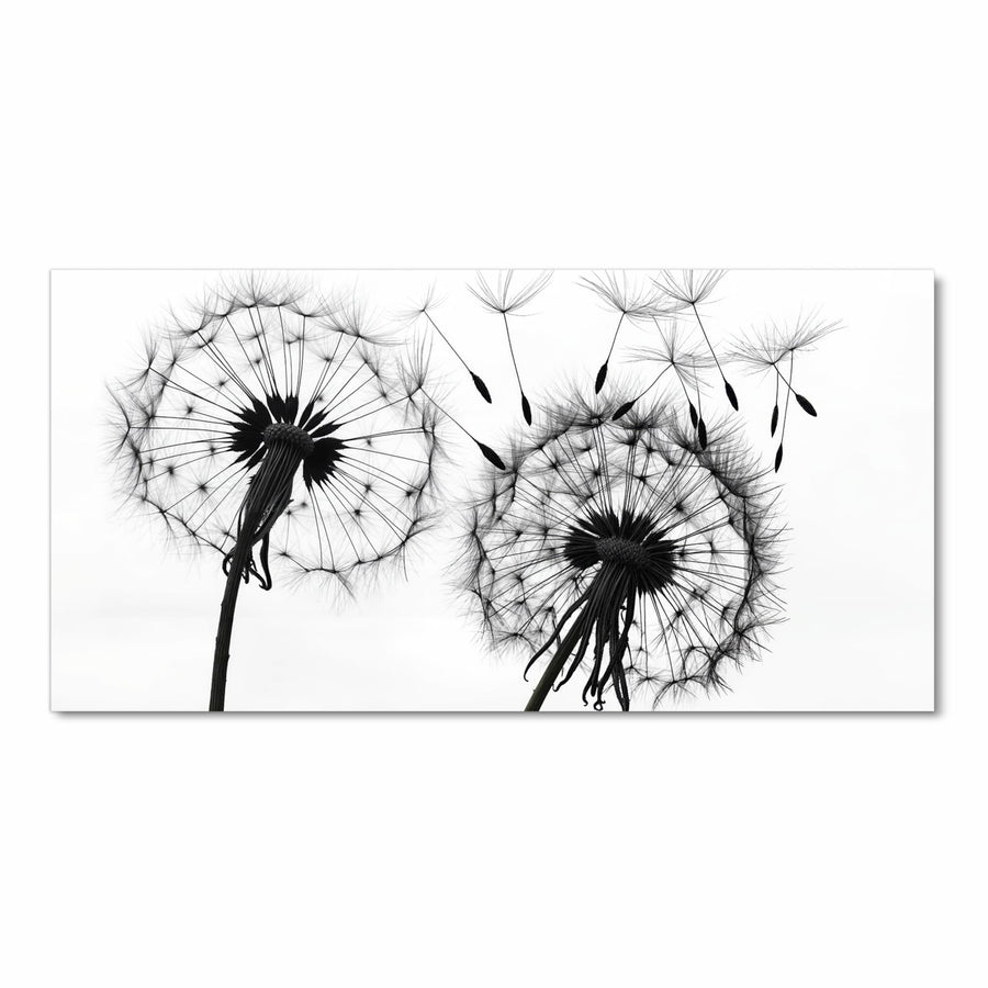 Maße Küchenläufer - Pusteblumen in Grau