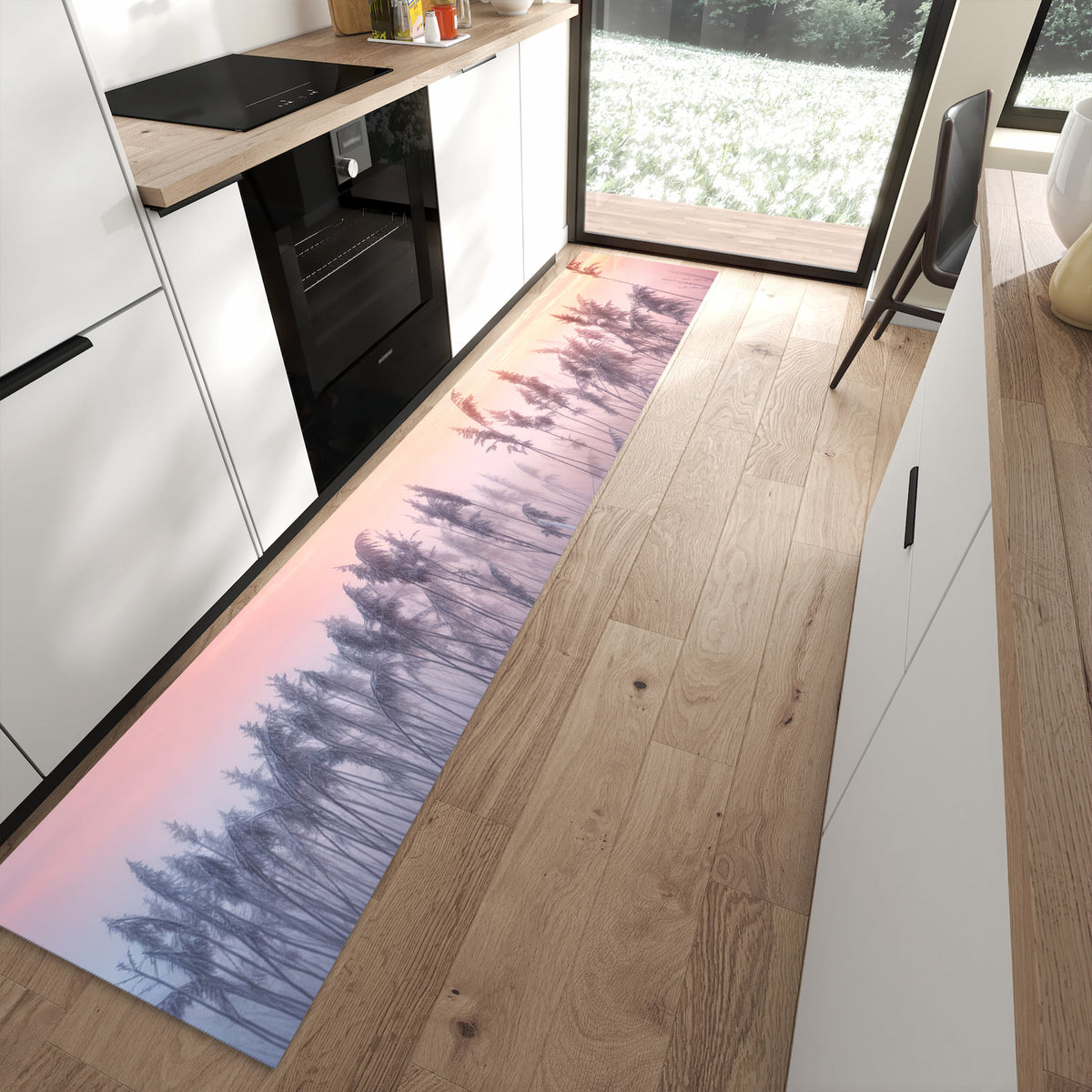 13 Größen – von 60 × 90 bis 80 × 300 cm – Küchenläufer - Schilf im Morgenrot