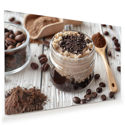 Wandbild mit dem Motiv Kaffeedessert im Glas