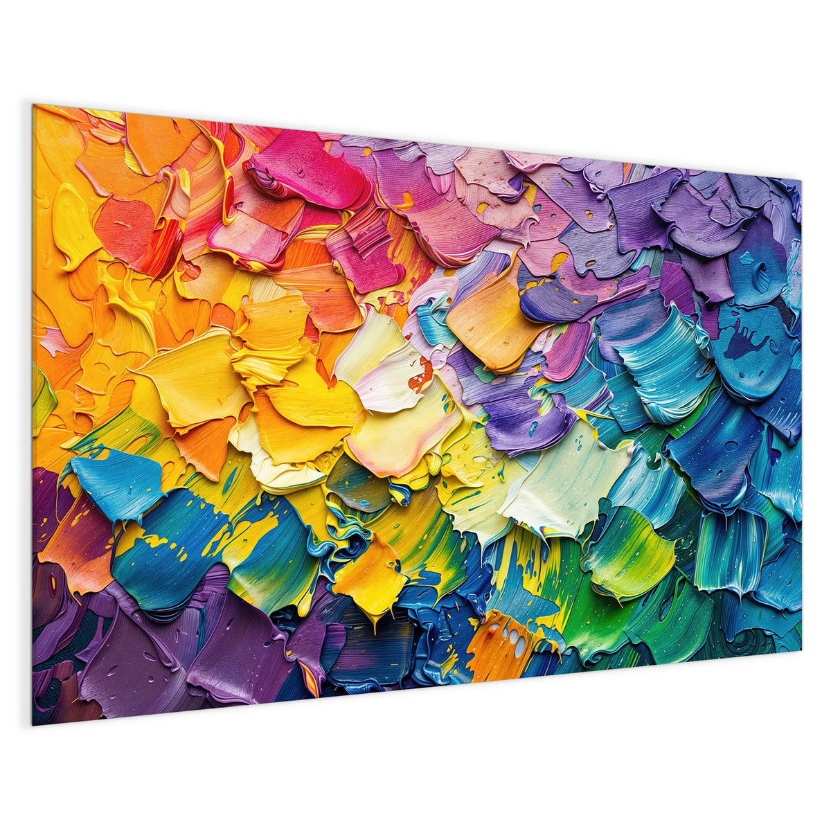 4 mm Glas statt lackiertem Blech – Magnettafel - Regenbogenfarben