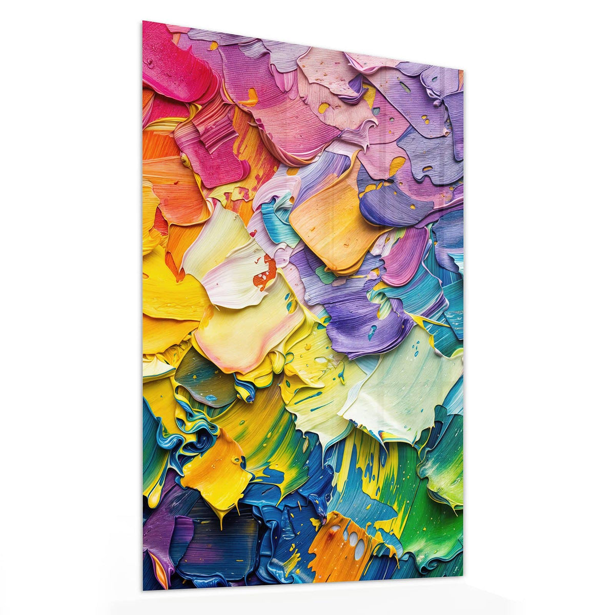 11 Größen – von 30 × 60 bis 60 × 150 cm – Wandbild - Regenbogenfarben - Hochformat