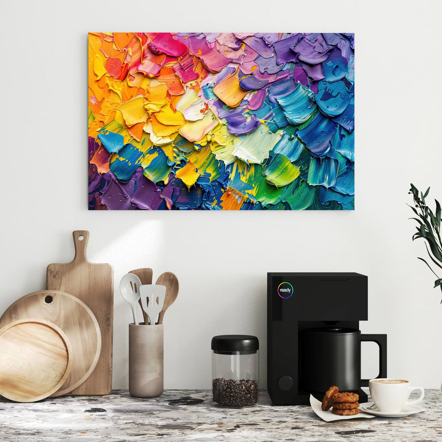 Maße Metall Magnettafel - Regenbogenfarben