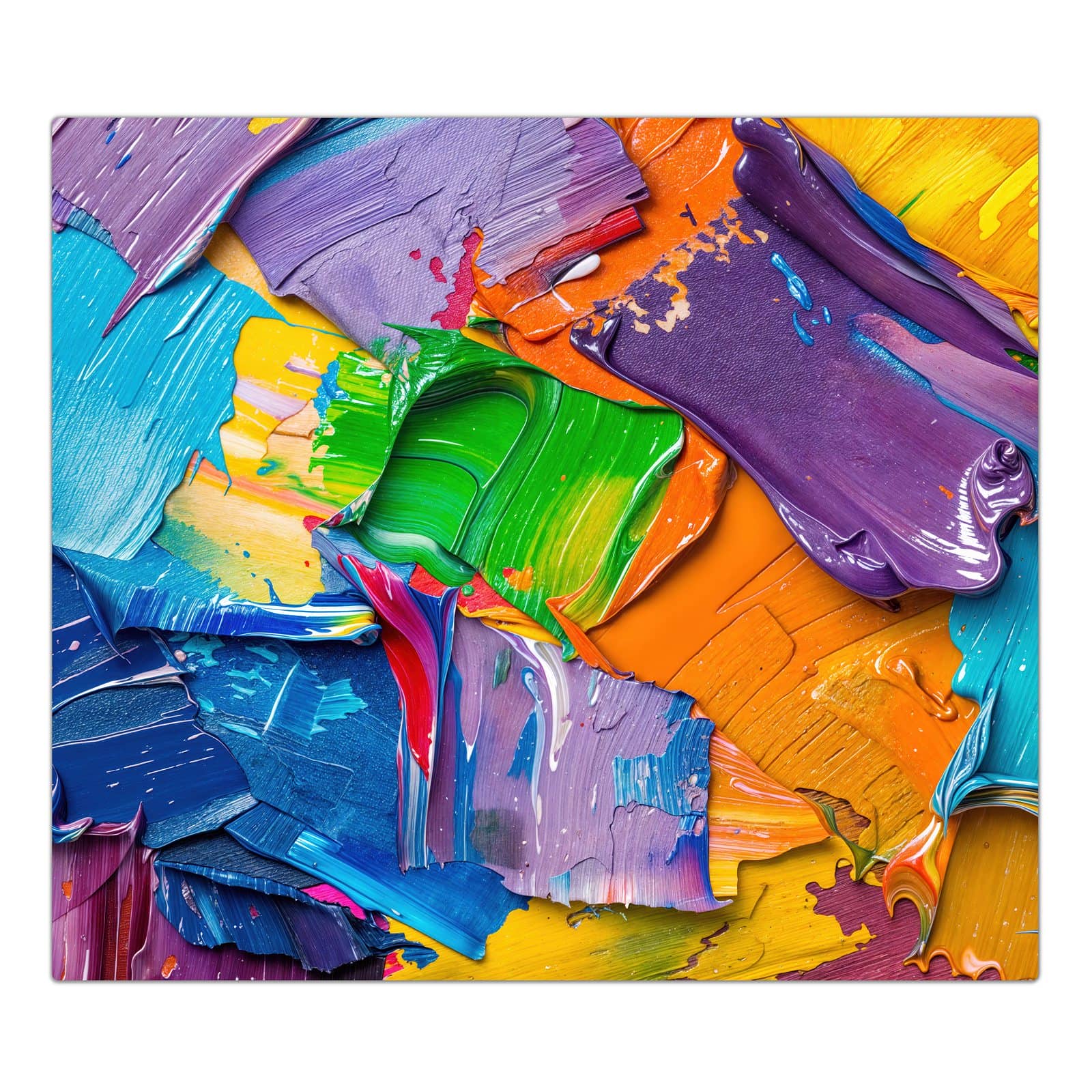 1-teilige Abdeckung für Herdplatte mit Farbsymphonie-Motiv in der Frontansicht #grösse_1-Teilig (60x52cm)