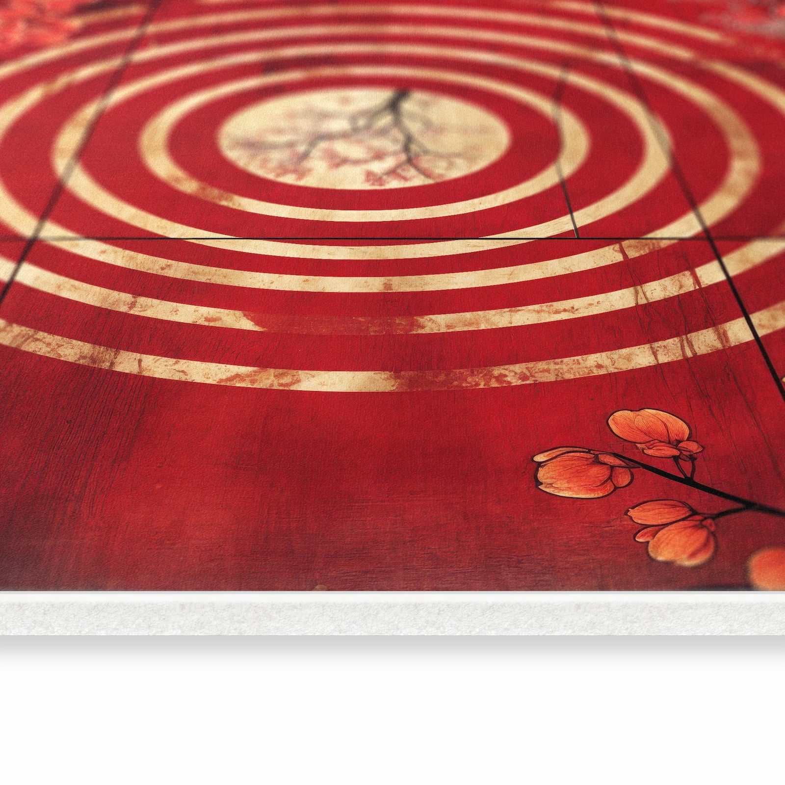 Küchenläufer - Blumenmuster Kreise