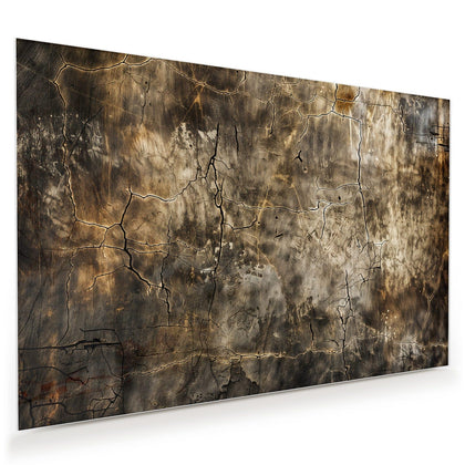 Wandbild mit dem Motiv Rissige Erdtöne
