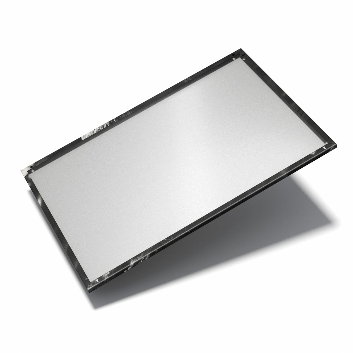 Nur 7 mm – liegt eng an der Wand – Metall Magnettafel - Dunkler Totenkopf