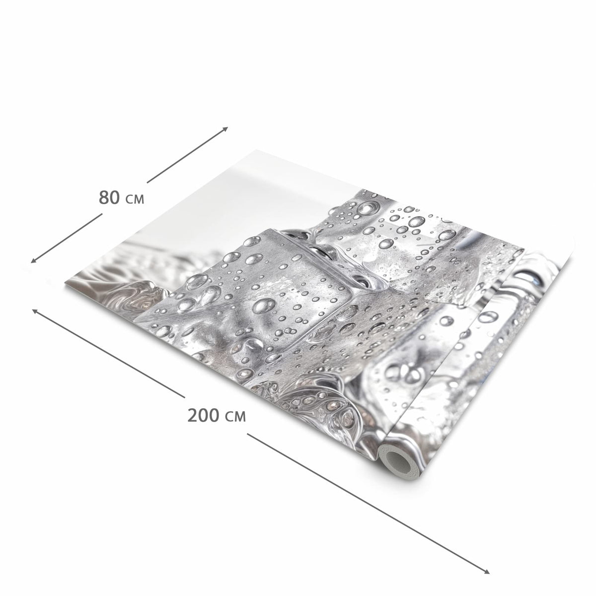 Küchenläufer Drei Eiswürfel zusammengerollt