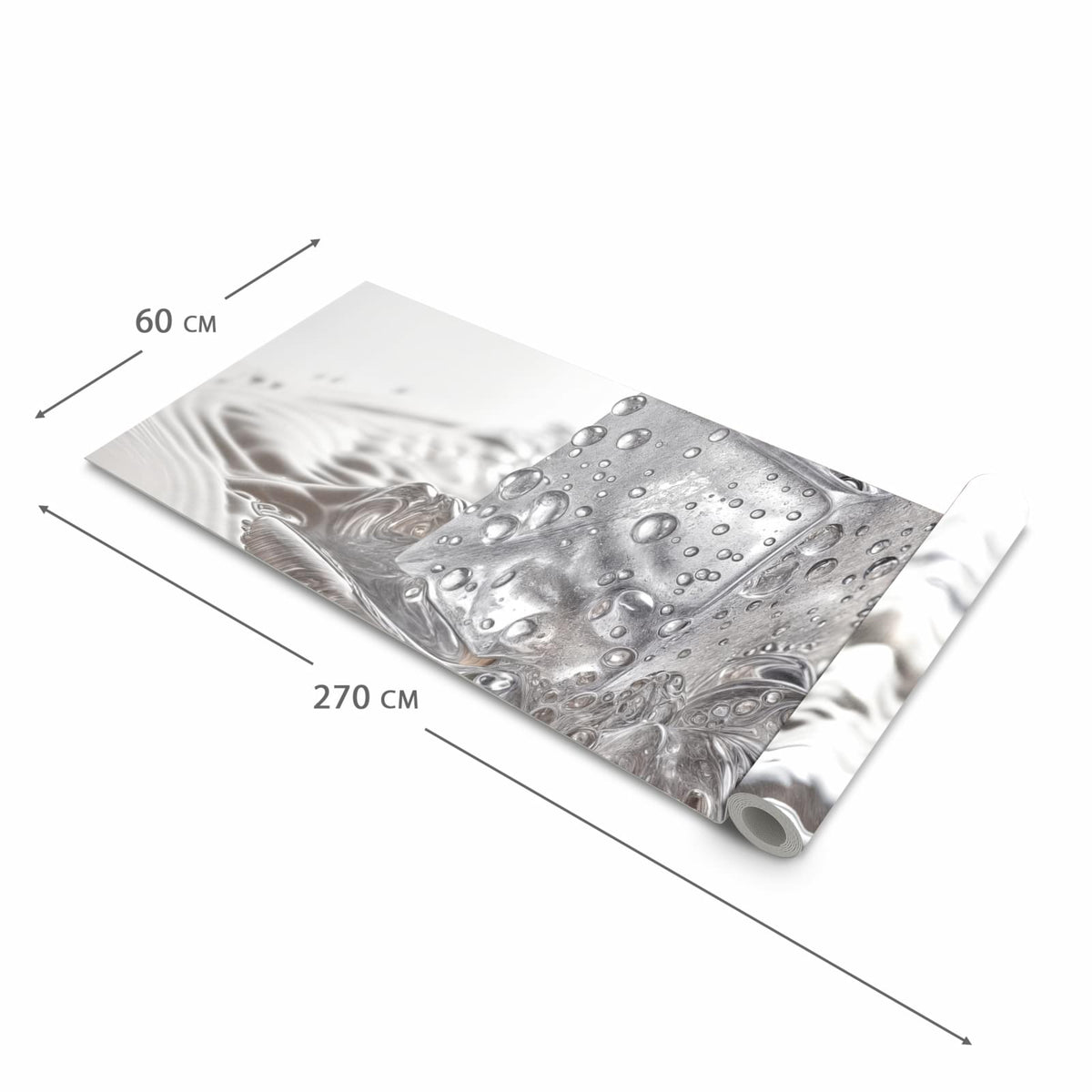 Küchenläufer Drei Eiswürfel zusammengerollt