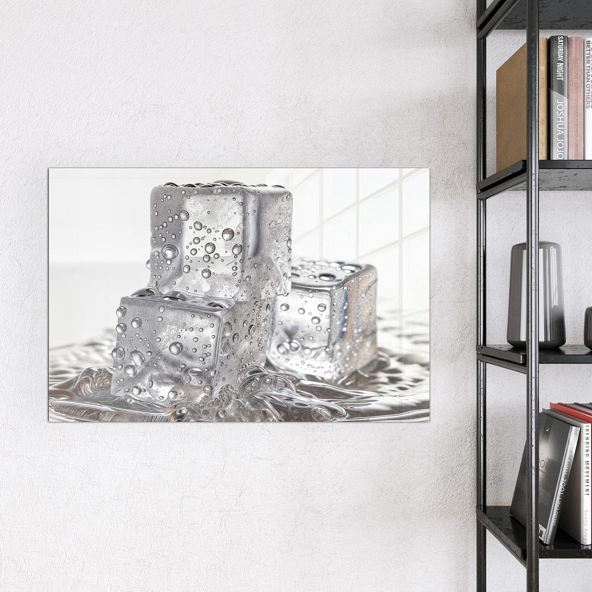 9 Größen – von 30 × 30 bis 120 × 90 cm – Magnettafel - Drei Eiswürfel
