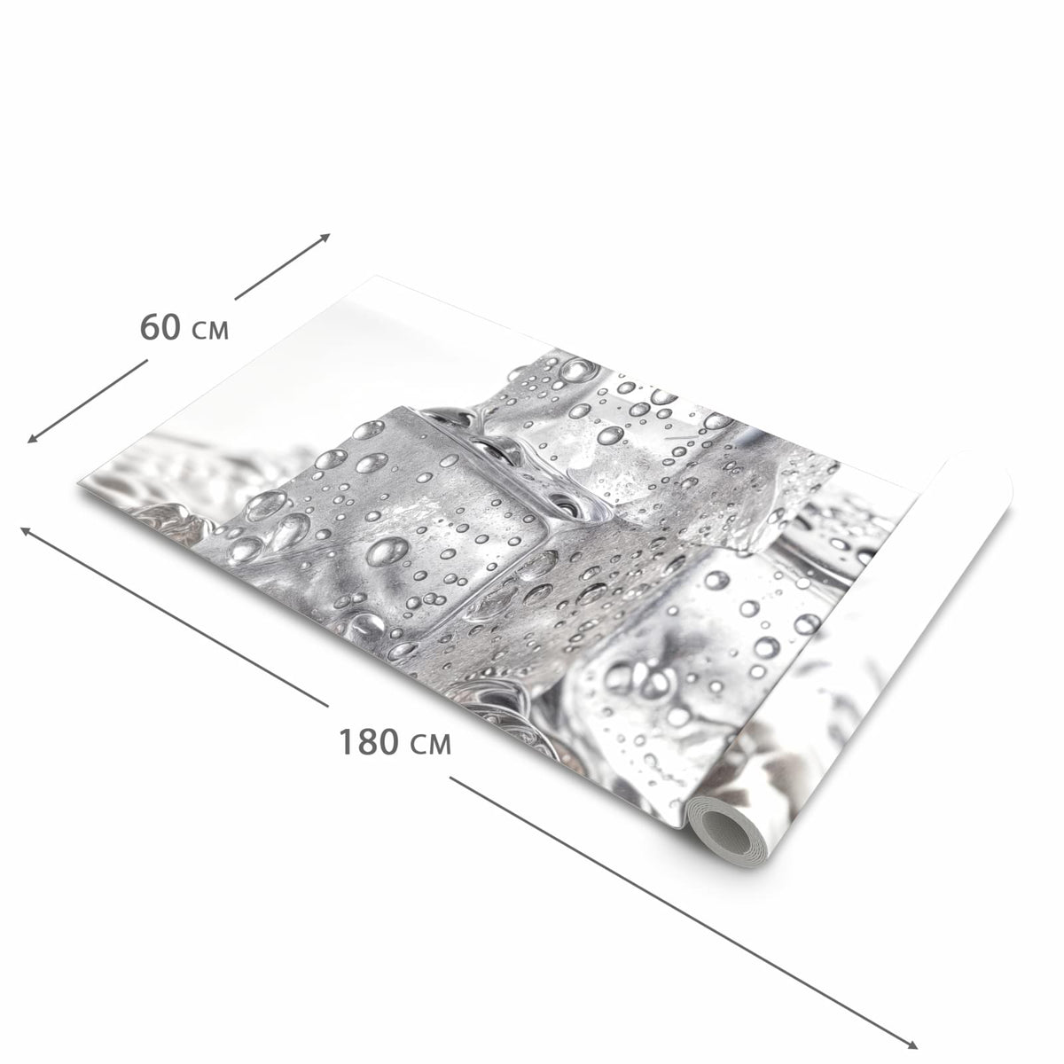 Küchenläufer Drei Eiswürfel zusammengerollt