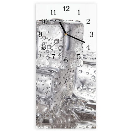 Wanduhr mit dem Motiv Drei Eiswürfel