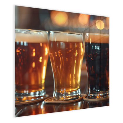 Magnettafel mit dem Motiv Drei Biersorten