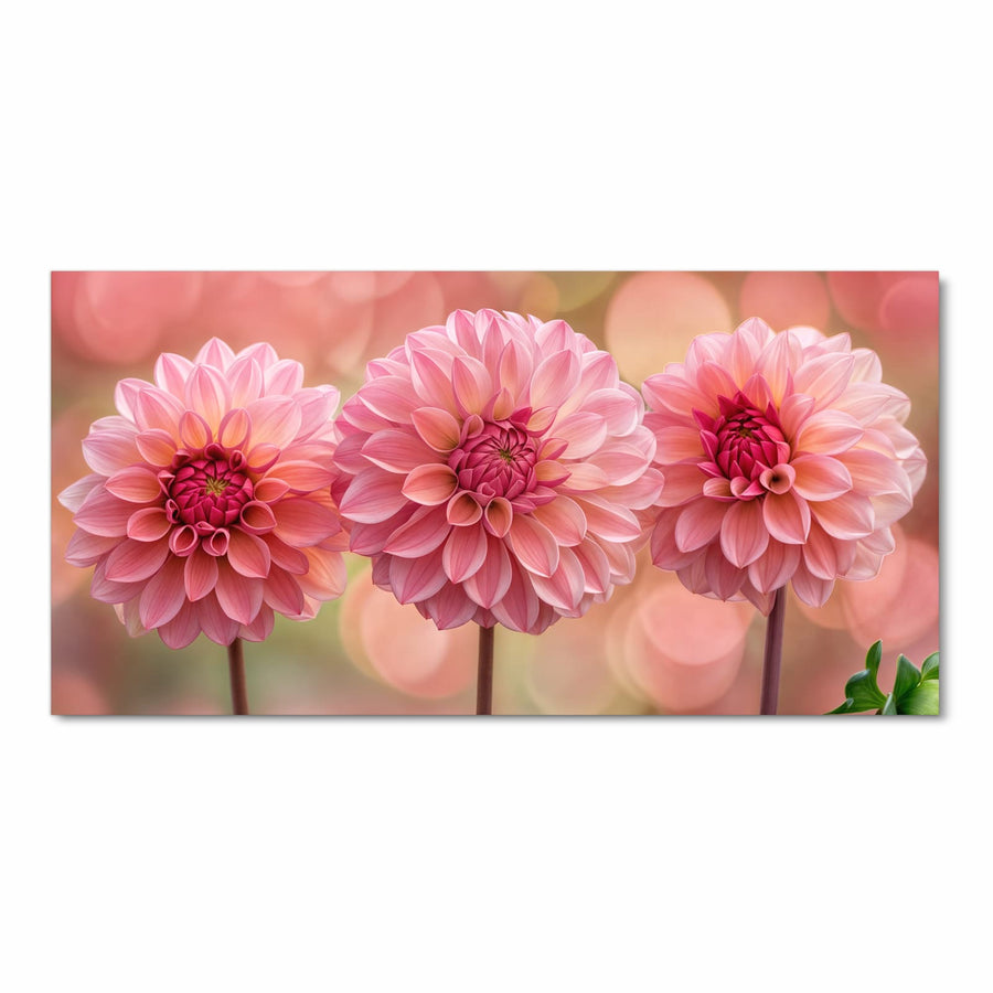Maße Küchenläufer - Drei rosa Dahlien