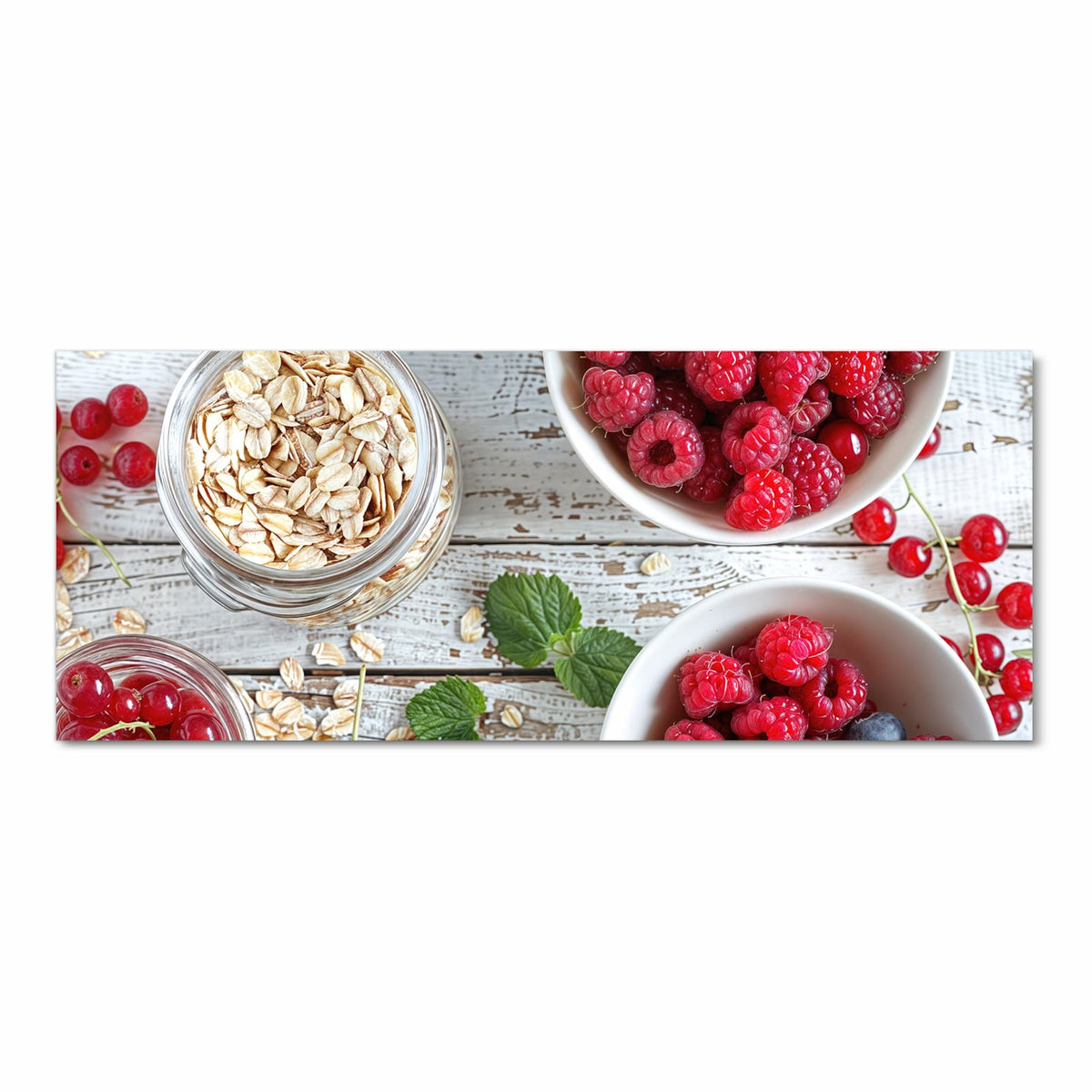 Langlebiger dünner Küchenteppich mit Motiv Himmlische Beeren in Frontansicht