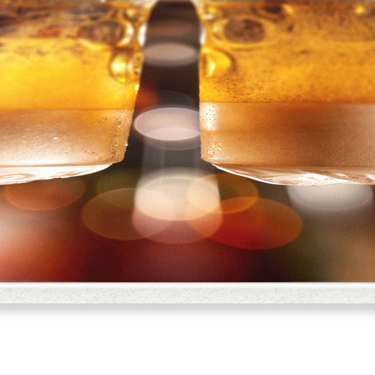 Rutschfester großer Küchenteppich mit Motiv Zwei Bierkrüge in seitlicher Ansicht