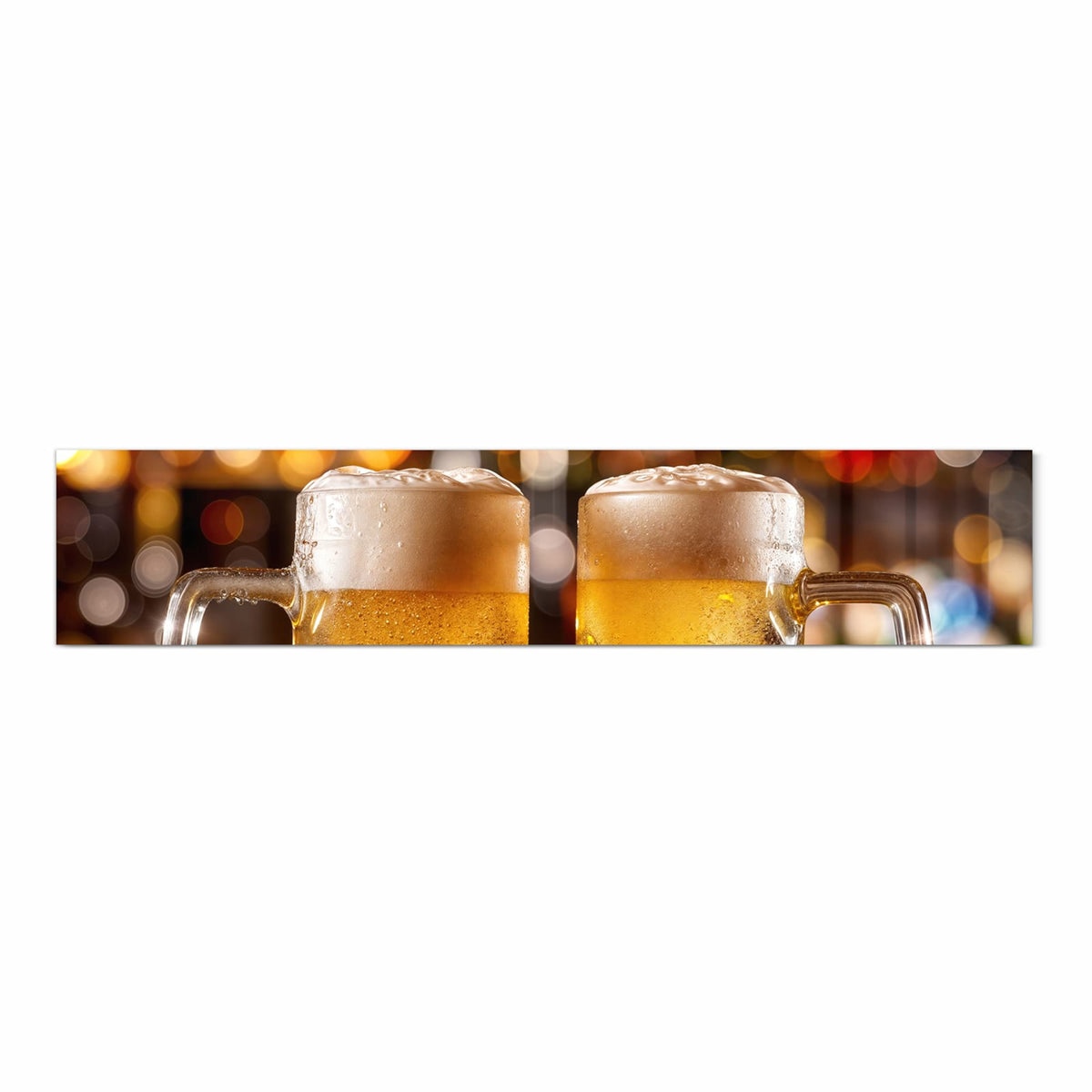 Abriebfester Küchenteppich mit Motiv Zwei Bierkrüge in Frontansicht