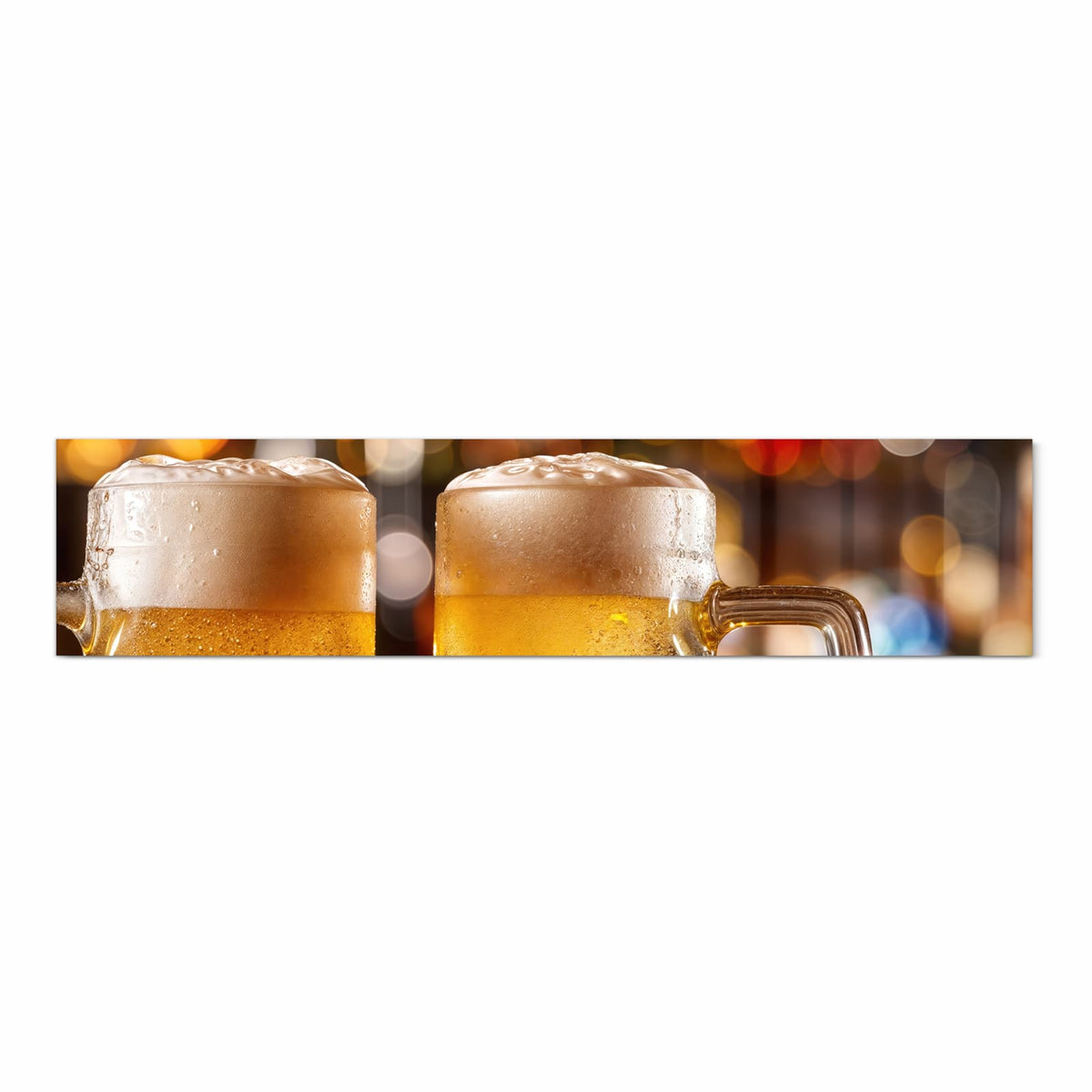 Geräuschdämpfender Küchenteppich mit Motiv Zwei Bierkrüge in Frontansicht