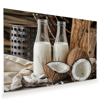 Wandbild mit dem Motiv Kokosmilch