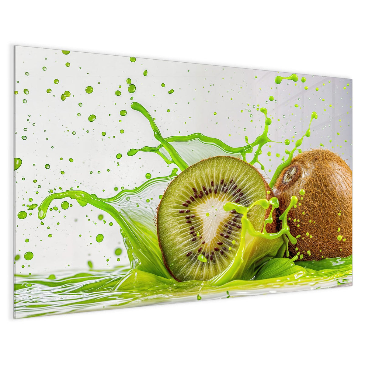 4 mm Glas statt lackiertem Blech – Magnettafel - Kiwi im Saftspritzer